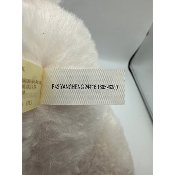 Dan Dee Collectors Choice Plush Teddy Bear 16  White Soft Pink Ribbons Hug Me - Picture 9 of 9